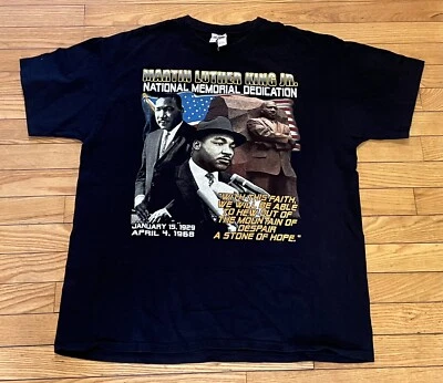 Martin Luther King Jr Memorial Dedication Bootleg Rap T Shirt All Over Print XL - Image 1 of 4