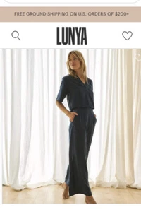 LUNYA Pigiama donna gamba larga 100% seta inferiore XL nero - Foto 1 di 11