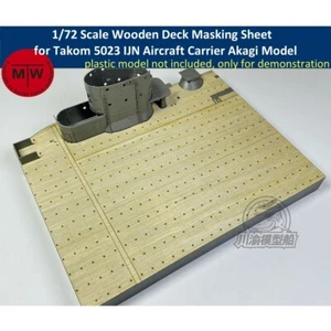 1/72 Wooden Deck Masking Sheet for Takom 5023 IJN Aircraft Carrier Akagi Model - Picture 1 of 5