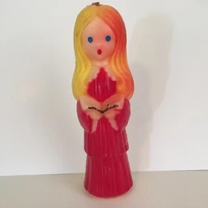 Candela vintage cromata coro ragazza cantore 7,5" MOD - Foto 1 di 6