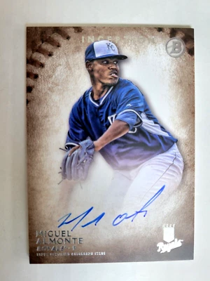 2015 Bowman Inception #PA-MA Miguel Almonte Prospect Rookie RC Auto Royals - Image 1 of 2