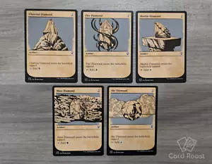 MTG Magic Set di 5 Artefatti Mana Diamanti Vetrina Comandante Leggende CLB - Foto 1 di 1