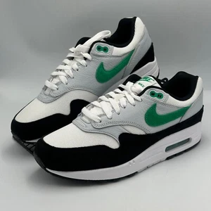 Nike Air Max 1 Negro Estadio Verde Entrenadores UK7 Negro/Blanco/Verde - Imagen 1 de 8