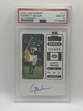 2022 Contenders Garrett Wilson Rookie Ticket Auto - PSA Gem Mint 10 - NY Jets 