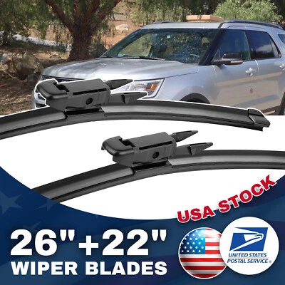 Limpiaparabrisas delantero negro 26"22" para Buick Enclave 3,6 L 08-16 2 piezas Foto 1 de 4