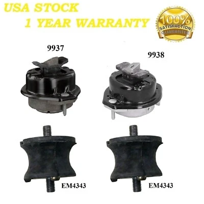 4 PCS MOTOR & TRANS MOUNT FIT 2007-2008 BMW ALPINA B7 4.4L - Image 1 of 4