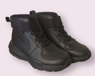 Nike Air Max Goaterra 2.0 Boots Triple Black Youth US 13.5C DC9513-001 - Image 1 of 4