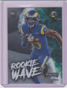 2021 Panini Playoff Rookie Wave Insert Card #RW-TAT Tutu Atwell Los Angeles Rams - Picture 1 of 1