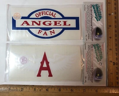 Lot Of 2 Los Angeles California Angels Decal Sticker Official Fan MLB Baseball - Image 1 of 3