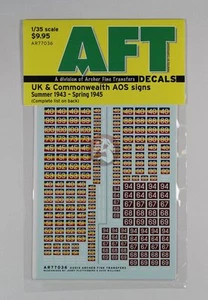 Archer 1/35 UK / CW AOS Signs REME & Junior Infantry Brigades ('43-'45) AR77036 - Picture 1 of 1
