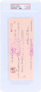 Sandy Alomar Jr. New York Yankees Signed Check March 22, 1976 - PSA 84855632 - Picture 1 of 2