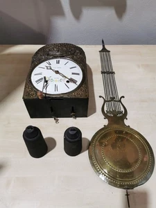 Comtoise Uhr mit Gewichten und Pendel T7750 - Bild 1 von 20