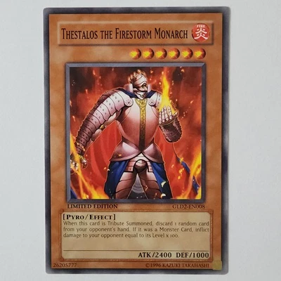Thestalos the Firestorm Monarch - GLD2-EN008 - LP - Common - Limited - Yugioh - Image 1 of 2