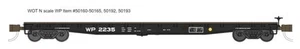 Wheels of Time 50165 N WP 53' 6" General Service Welded Fish Belly Flatcar #2250 - Picture 1 of 1