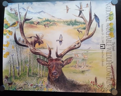 Lot of 5 Vintage National Watchable Wildlife Refuge Posters, Sandhill Crane BLM - Image 1 of 4