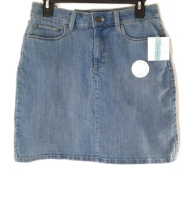 Croft & Barrow pantaloncino blu denim elasticizzato con sotto pantaloncini elasticizzati blu navy. 4 - Foto 1 di 10