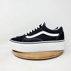 Vans Old Skool Stackform Damenschuhe 7,5 schwarz Wildleder Plateau klobige Sneaker - Bild 1 von 13