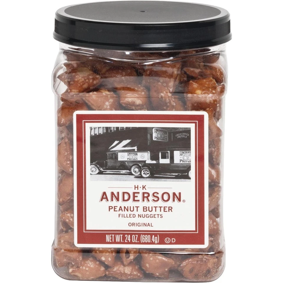 HK Anderson 24 Oz. Peanut Butter Filled Pretzel Nuggets 689386 HK Anderson - Image 1 of 1