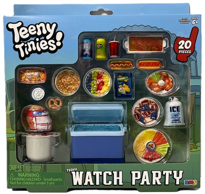 Teeny Tinies Teeny Watch Party Mini Food Playset Tailgate Party 20 Piece Set NIB - Image 1 of 3