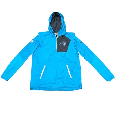 Carolina Panthers Nike On Field NFL Vapor Fly Rush Pullover Warmup Jacket Large - Image 1 of 4