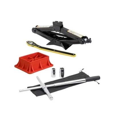 Tire Changing Kit with Scissor Jack & Cross-Wrench for Hyundai Santa Fe SUV - Image 1 of 4