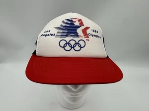 VTG 1984 Los Angeles Olympics Snapback Trucker Mesh Back Hat Baseball Cap Unworn - Picture 1 of 13