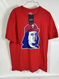 Men's Philadelphia Phillies Hometown Big Ben Franklin T-Shirt Large L - Picture 1 of 7
