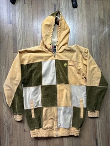 VINTAGE TIMBERLAND MEN’S SZ XL FULL ZIP JACKET COLORBLOCK BUCHWHEAT HIP HOP Y2K - Imagen 1 de 14