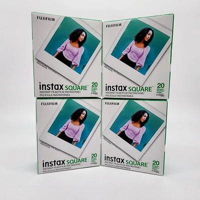 4x Boxes: Fujifilm Instax Square Instant Film (80 Total Exposures) [Exp 12/2026] - Image 1 of 4