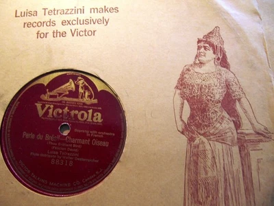 1911 Luisa TETRAZZINI Oesterreicher Flute PERLE DU BRESIL Charmant Oiseau 88318 - Image 1 of 3