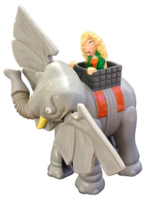 THE WILD THORNBERRYS DEBBIE THORNBERRY MONTANDO UN ELEFANTE HAMBURGUESA REY COMIDA JUGUETE Foto 1 de 4