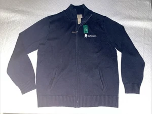 LL Bean Cremallera Completa L/S Cárdigan Tejido Suéter Para Hombres Reg Azul Marino Grande L Jefferson - Imagen 1 de 10