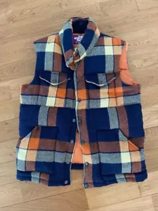 THE NORTHFACE PURPLELABEL x Harris Tweed Men's Harris Tweed Sierra Vest Brown - Picture 1 of 5