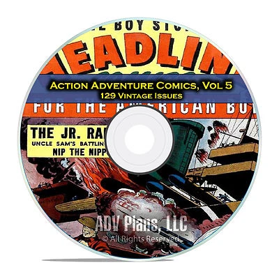 Action Adventure Comics, Vol 5, Young King Cole, The Killers, Golden Age DVD - Image 1 of 4