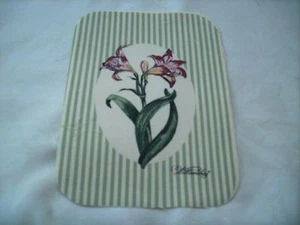 Fabric piece potholder Williamsbugh Iris green stripe 5 pieces - Picture 1 of 1