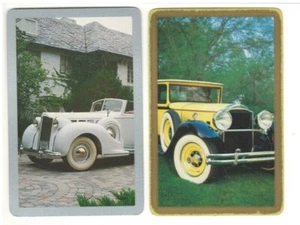 2 tarjetas de juego vintage de intercambio único de automóviles Roadster década de 1920 década de 1930 - Imagen 1 de 1