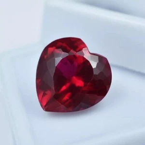 Painite Heart Cut Burmese Loose Certified 41Ct Natural Red Untreated Gemstone - Picture 1 of 5