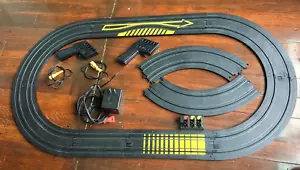 INCOMPLETE Racing Tyco Slot Car Track With Car frame, controllers, power cord - Picture 1 of 8