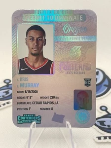 2023-24 Contenders Kris Murray RC Permit To Dominate #25 Case Hit SSP Blazers - Picture 1 of 2