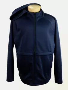 Banana Republic Mens Tailored Performance Hoodie Size XL Navy Full Zip NWT $99 - Picture 1 of 8