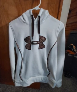 Womens Under Armour Storm Hoodie, White w/Realtree Camo, S - Picture 1 of 3