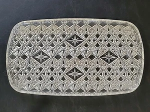 Piatto da portata vintage 1963 Trelawney Lucite Atomic Starburst - Foto 1 di 7