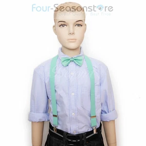 Baby Toddler Kids Children under 6 Bow Tie & Suspender Set - Picture 1 of 5