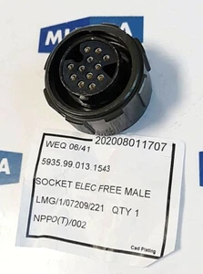 WEALD ELECTRONICS WEQ0641 LMG 1 07209 221 ZÓCALO ELEC FREE MACHO 5935 99 013 1543 - Imagen 1 de 9