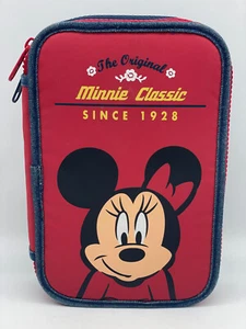 Das Original Minnie Mouse Federmäppchen Doppelfach Vintage Blau & Rot - Bild 1 von 7