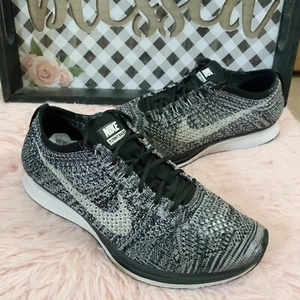 Nike Men’s Flyknit Racer Oreo 2.0 2015 Athletic Sneakers Sz 8.5 - Picture 1 of 7