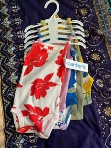 Carter's Baby Girl's 5-Pack Tank Bodysuits Multicolor Newborn NEW WITH TAGS - Picture 1 of 2