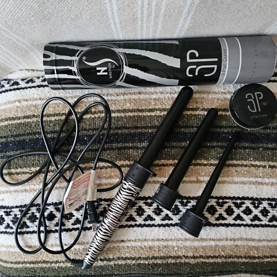 Juego de rizador de pelo HerStyler 3 en 1 varita 3P 9-18 mm 18-25 25 mm Foto 1 de 4