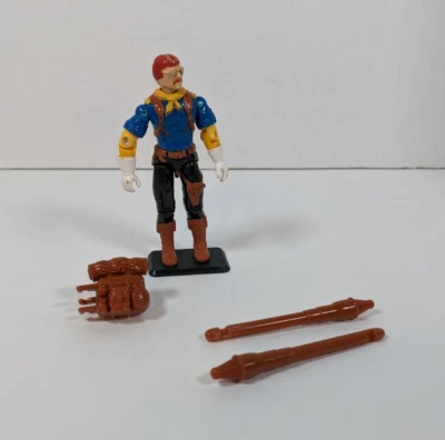 Boneco de ação GI Joe Wild Bill V2 ARAH 1992 vintage Hasbro brinquedo caubói incompleto - Imagem 1 de 4
