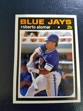 Roberto Alomar Blue Jays 1991 BB Card Price Guide Monthly #50 White Border